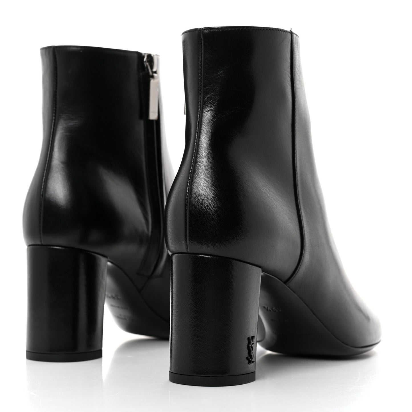 Nappa Vendome Loulou Ankle Zip Boots 39.5 Black