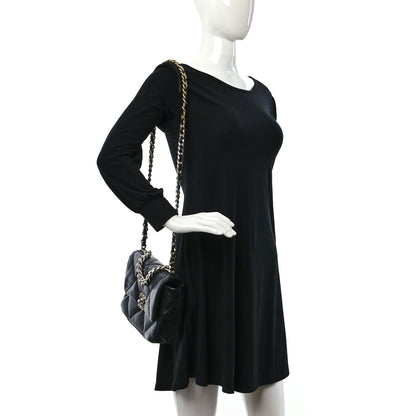Chanel Lambskin Quilted Medium Chanel 19 Flap Black 2 of 10