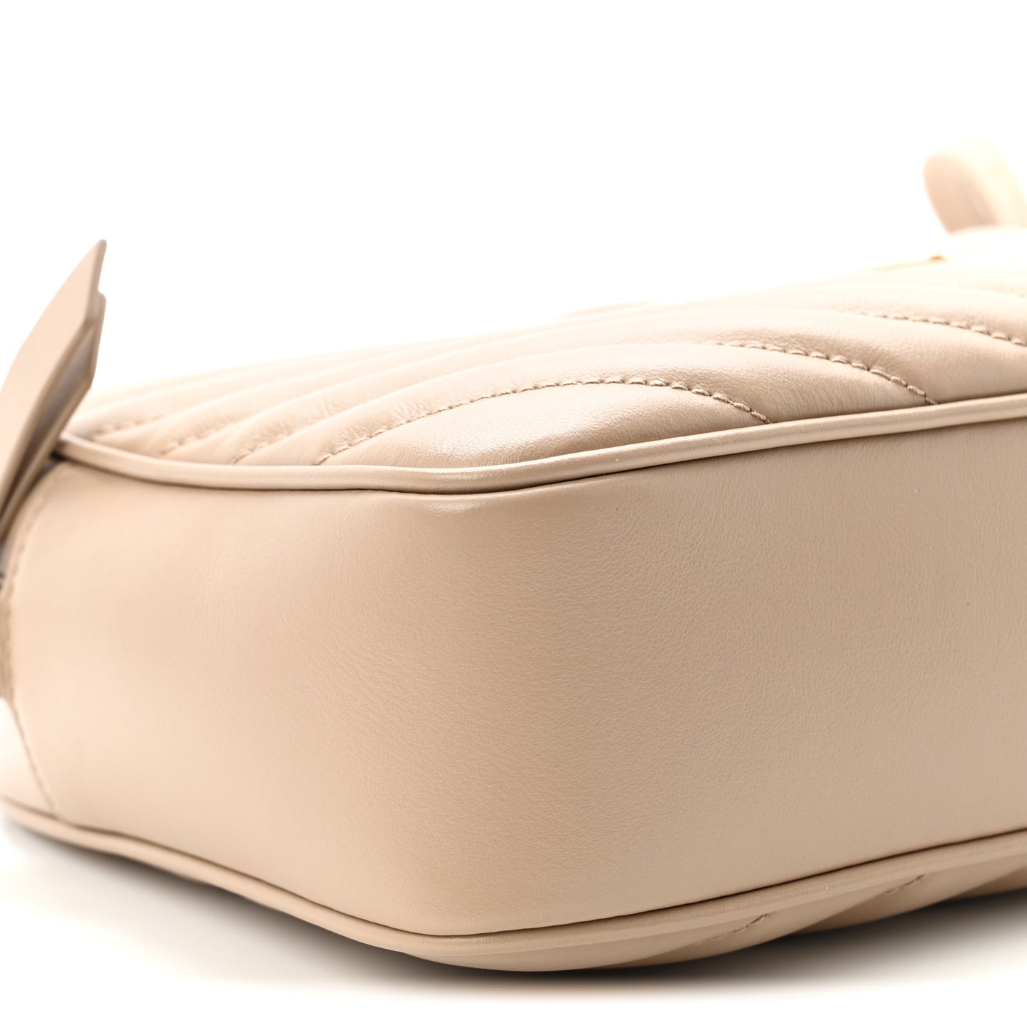 Calfskin Matelasse Monogram Lou Camera Bag Dark Beige