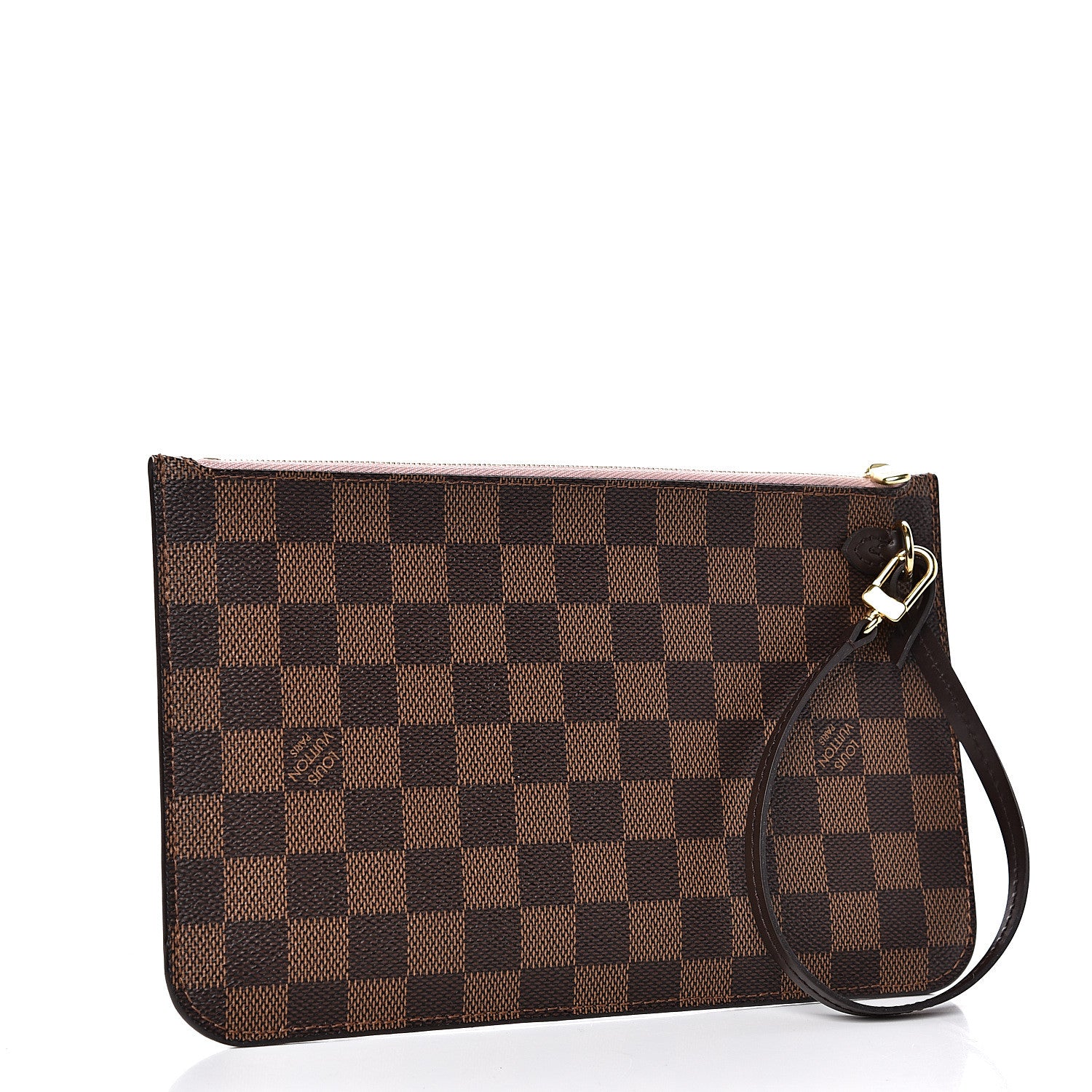 Louis Vuitton Damier Ebene Neverfull MM GM Pochette Rose Ballerine 3 of 9