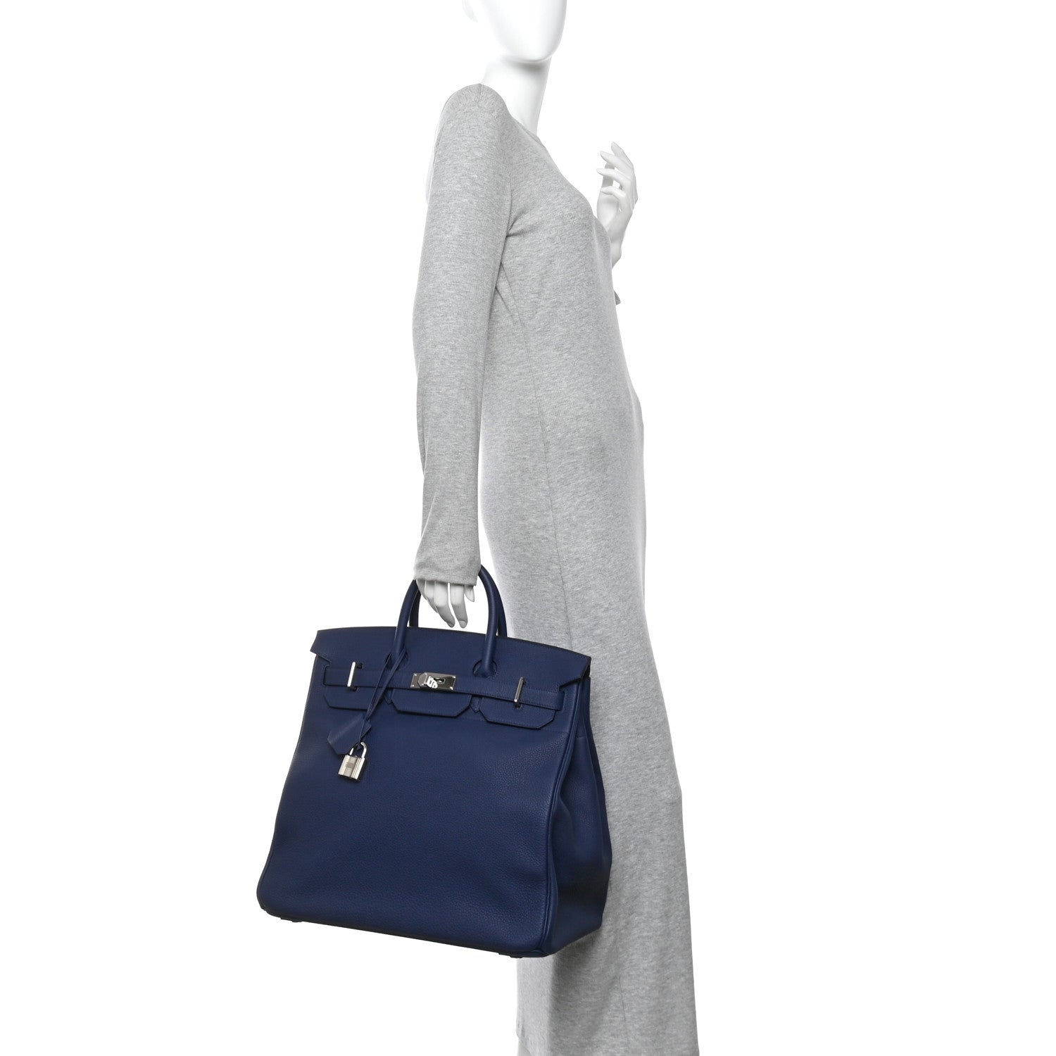 Hermes Togo HAC Birkin 40 Bleu Nuit 2 of 10