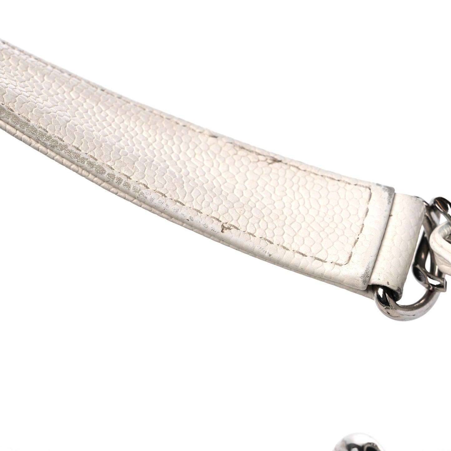 Caviar Quilted Grand Shopping Tote GST White