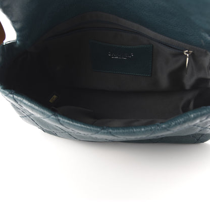 Chanel Glazed Calfskin Stitched On The Road Flap Blue 5 of 11