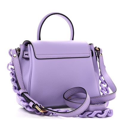 Versace Grained Calfskin Small La Medusa Top Handle Bag Lilac 3 of 9