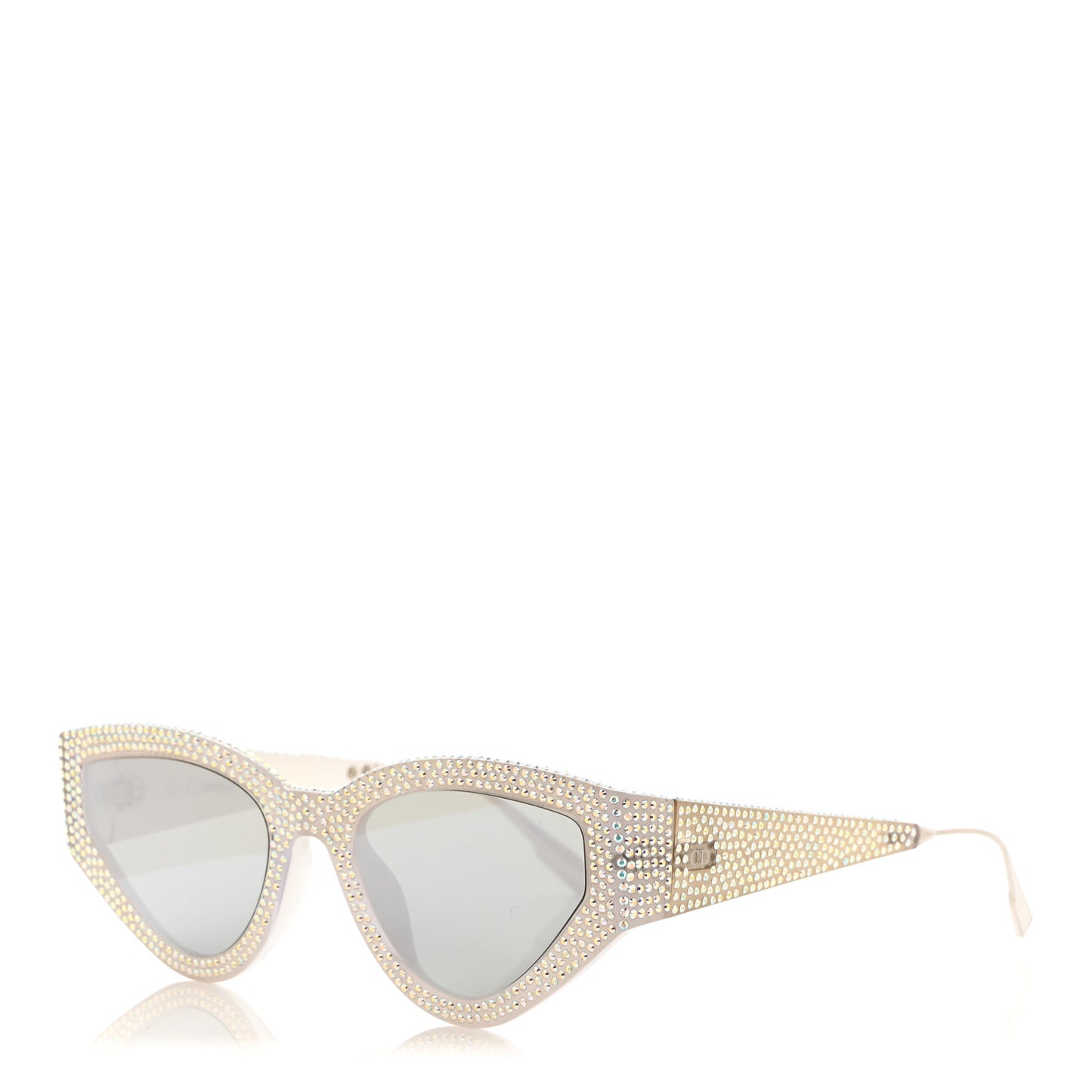 Acetate Crystal CatStyleDior1S Sunglasses Silver