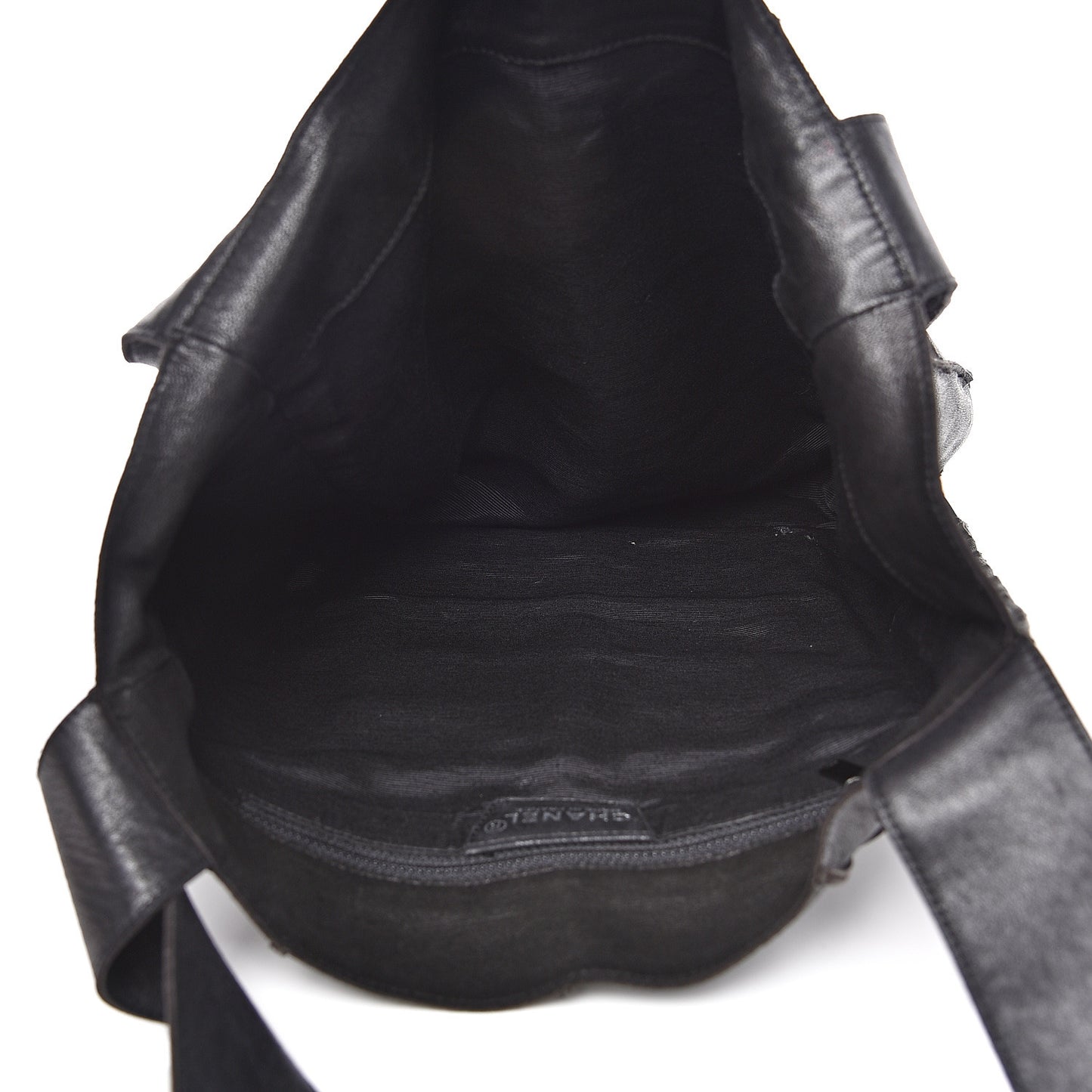 Lambskin Patchwork Shoulder Bag Black