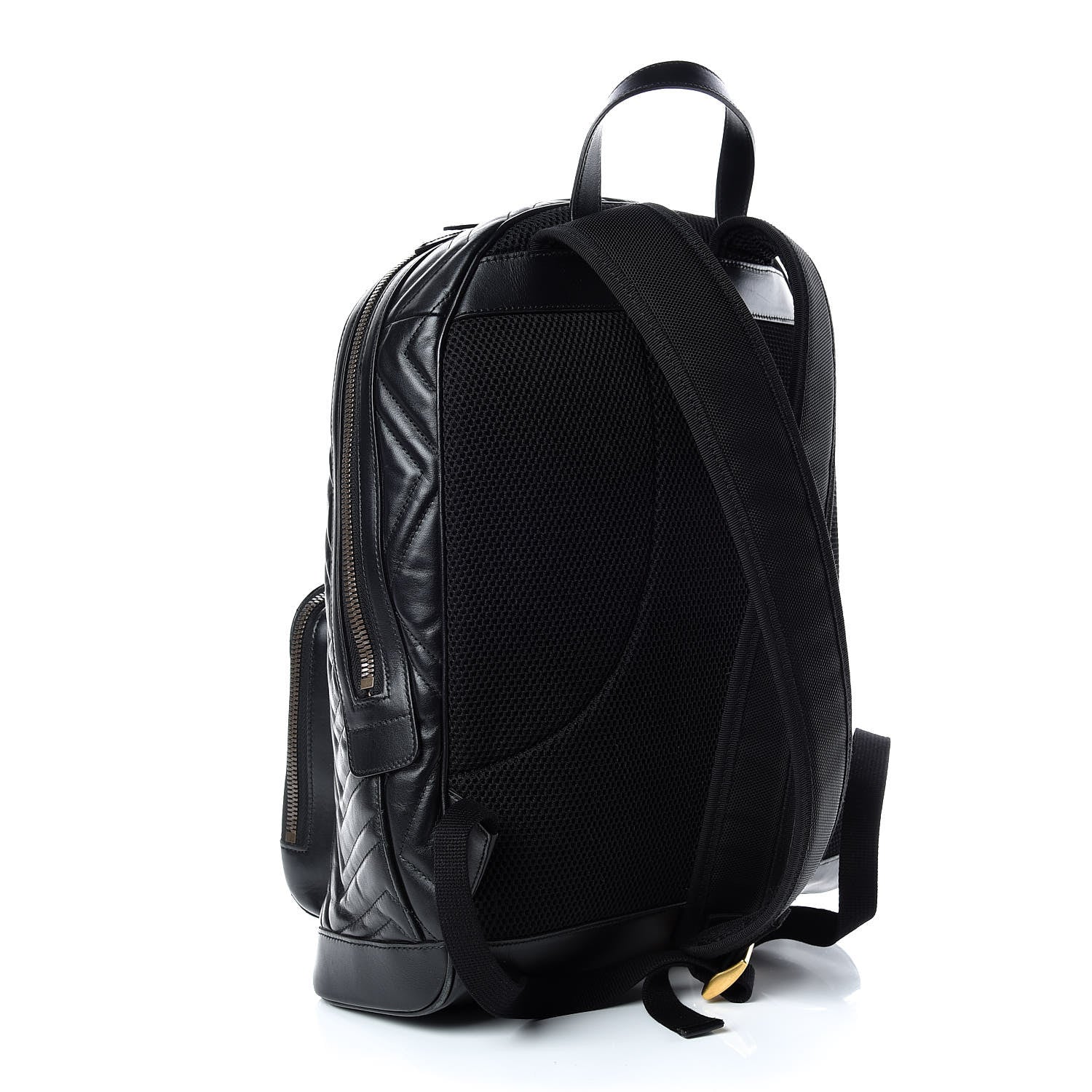 Gucci Calfskin Matelasse GG Marmont Day Backpack Black 3 of 17
