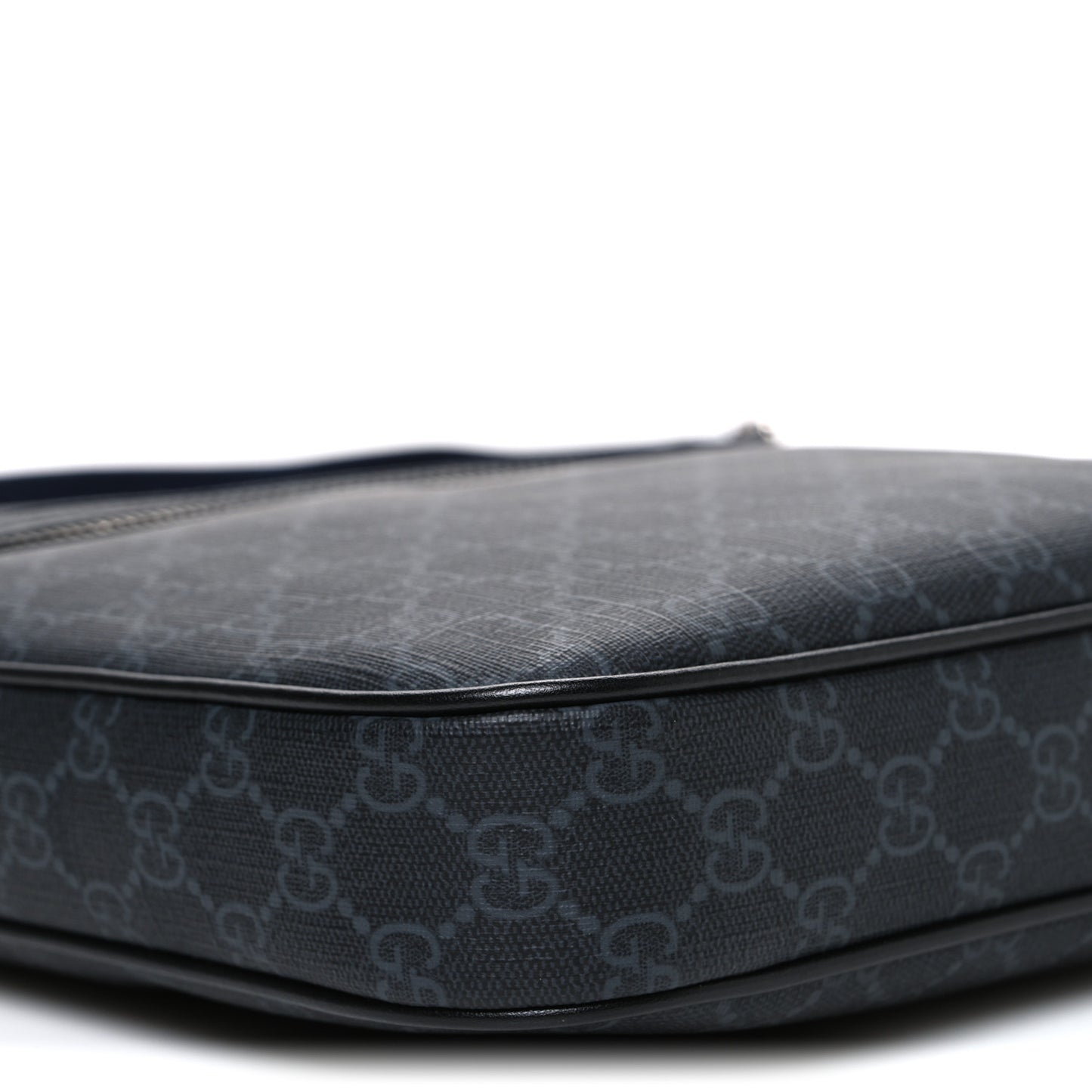 GG Supreme Monogram Messenger Bag Black Grey