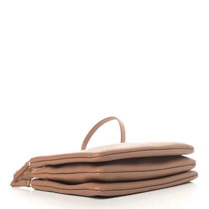 Celine Lambskin Large Trio Crossbody Bag Camel 3 of 9