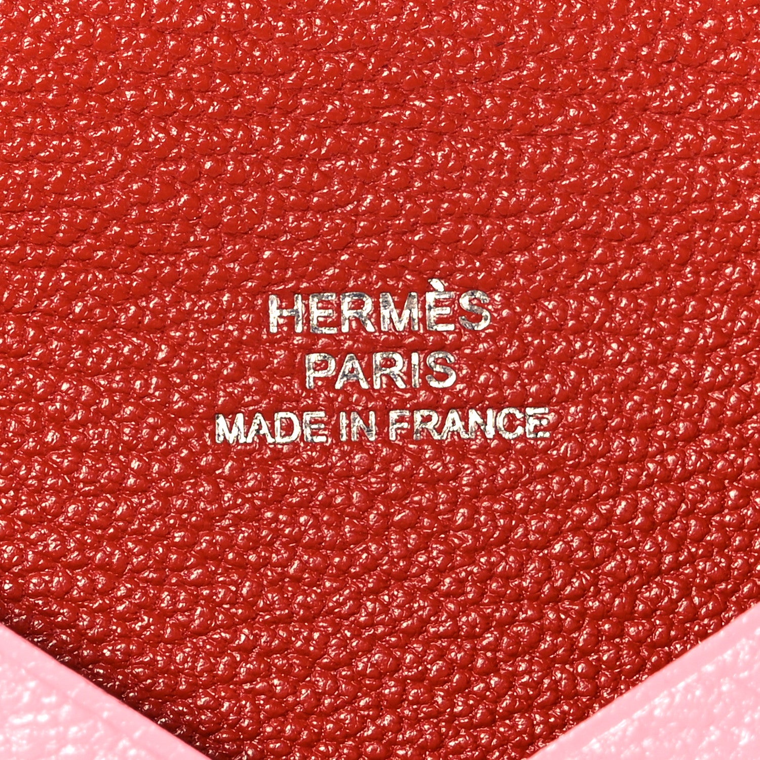 Hermes Chevre Mysore Verso Calvi Card Case Rose Ete Cuivre 6 of 8