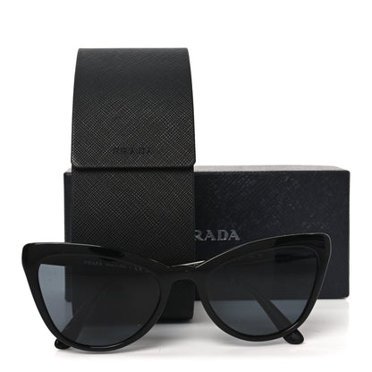 Prada Acetate Cat Eye Sunglasses SPR 01V Black 7 of 7