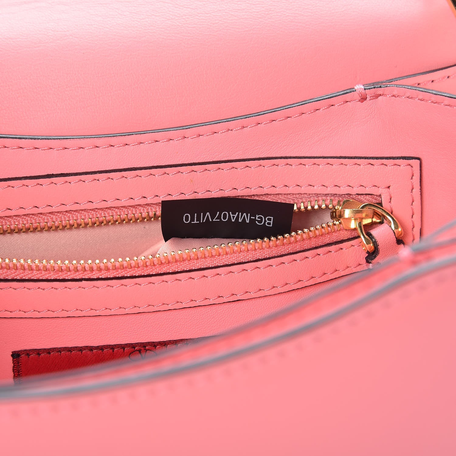 Valentino Garavani Vitello Chain Flap Bag Paradise Rose 7 of 9
