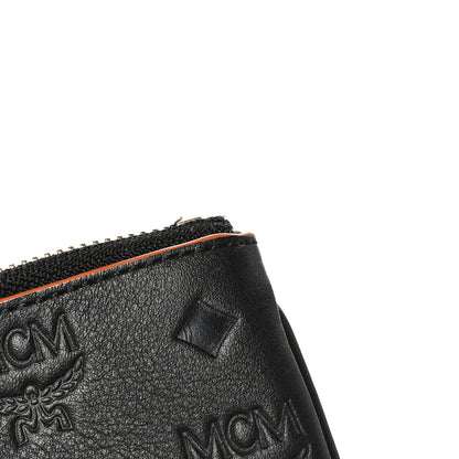 MCM Calfskin Monogram Klara Crossbody Pouch Black 11 of 11