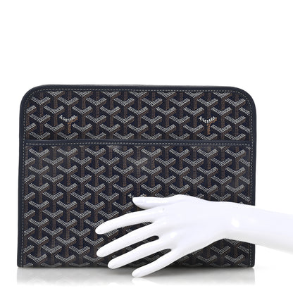 Goyard Goyardine Jouvence GM Toiletry Pouch Navy 2 of 7