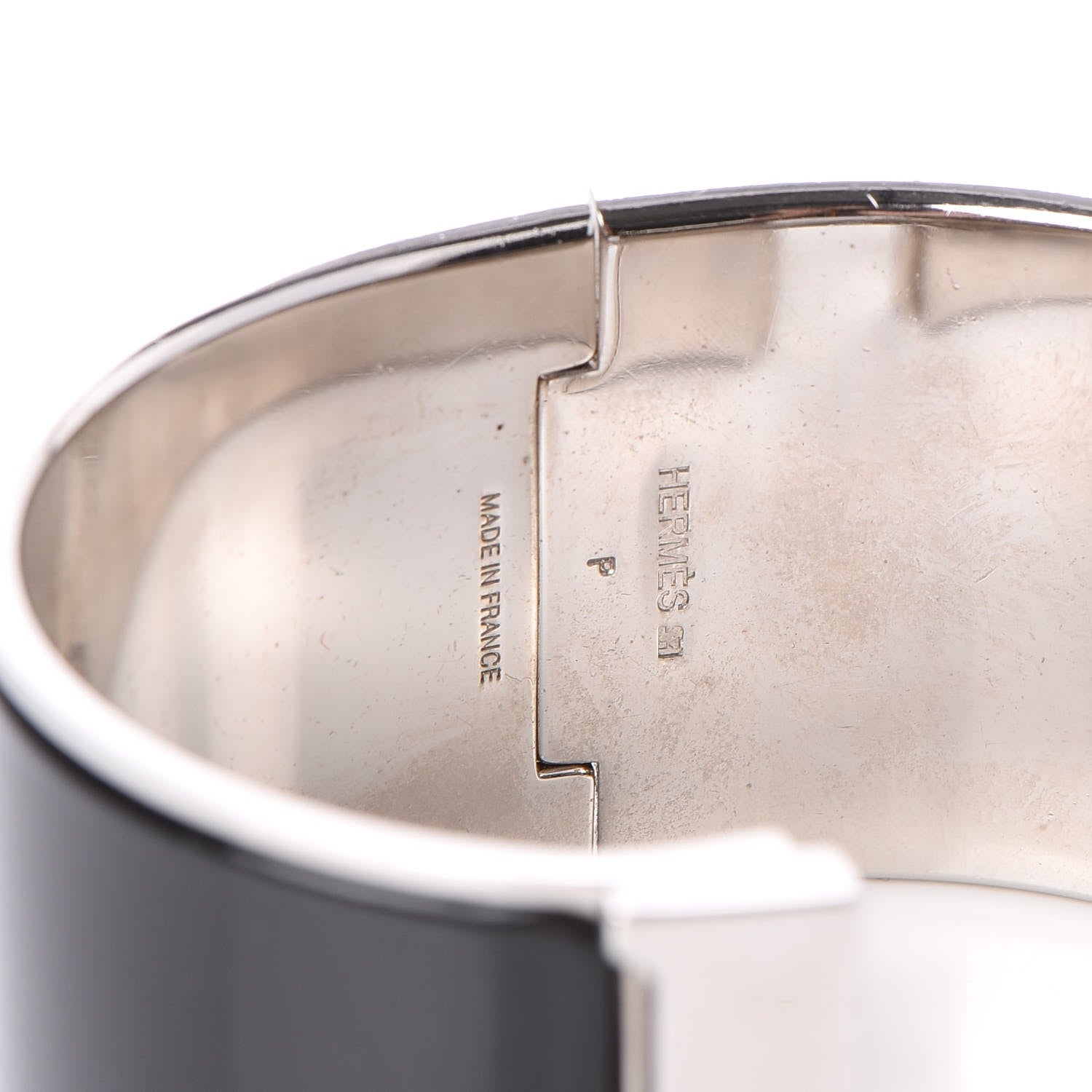 Hermes Enamel Extra Wide Clic Clac H Bracelet GM Black 4 of 4