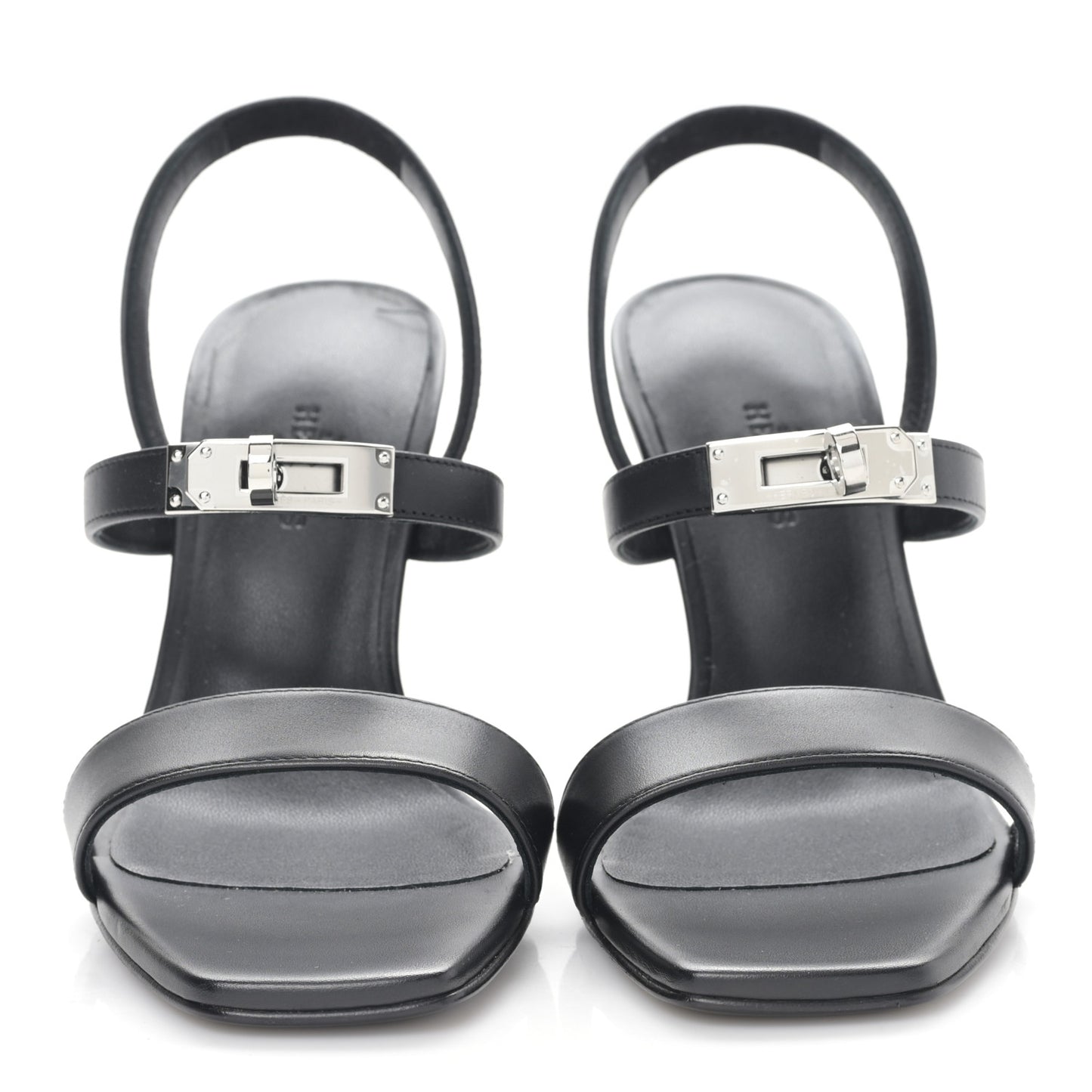 Calfskin Glamour 75 Sandals 35 Black