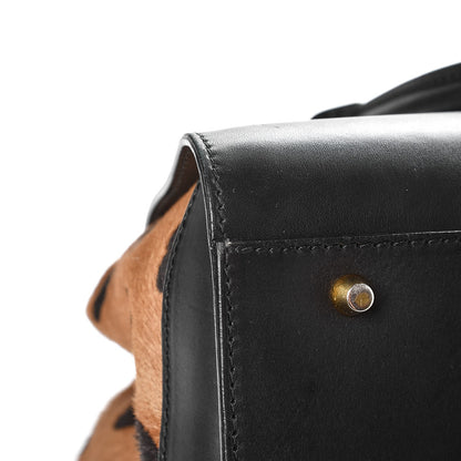 Burberry Prorsum Calfskin Calf Hair Small Dinton Satchel Black 10 of 15