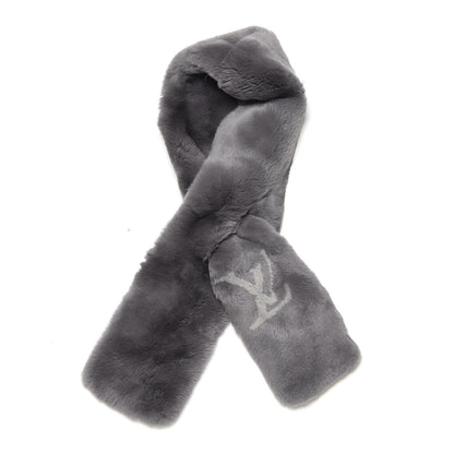 Louis Vuitton Rabbit Fur Echarpe Rex Stole Gray 1 of 4