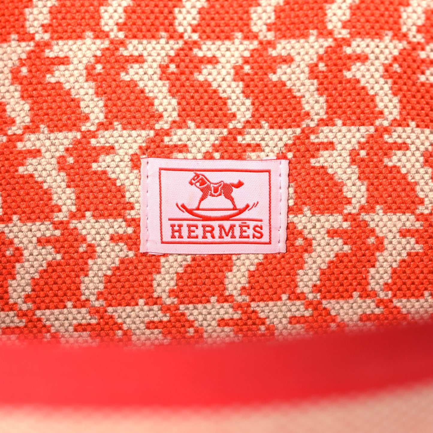 Toile Canvas Barenia Childrens Animaux Pixel Backpack Red White Orange