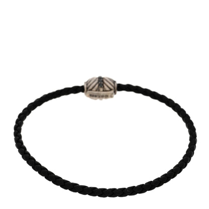 David Yurman Sterling Silver Black Diamond Leather Chevron Bracelet 2 of 3