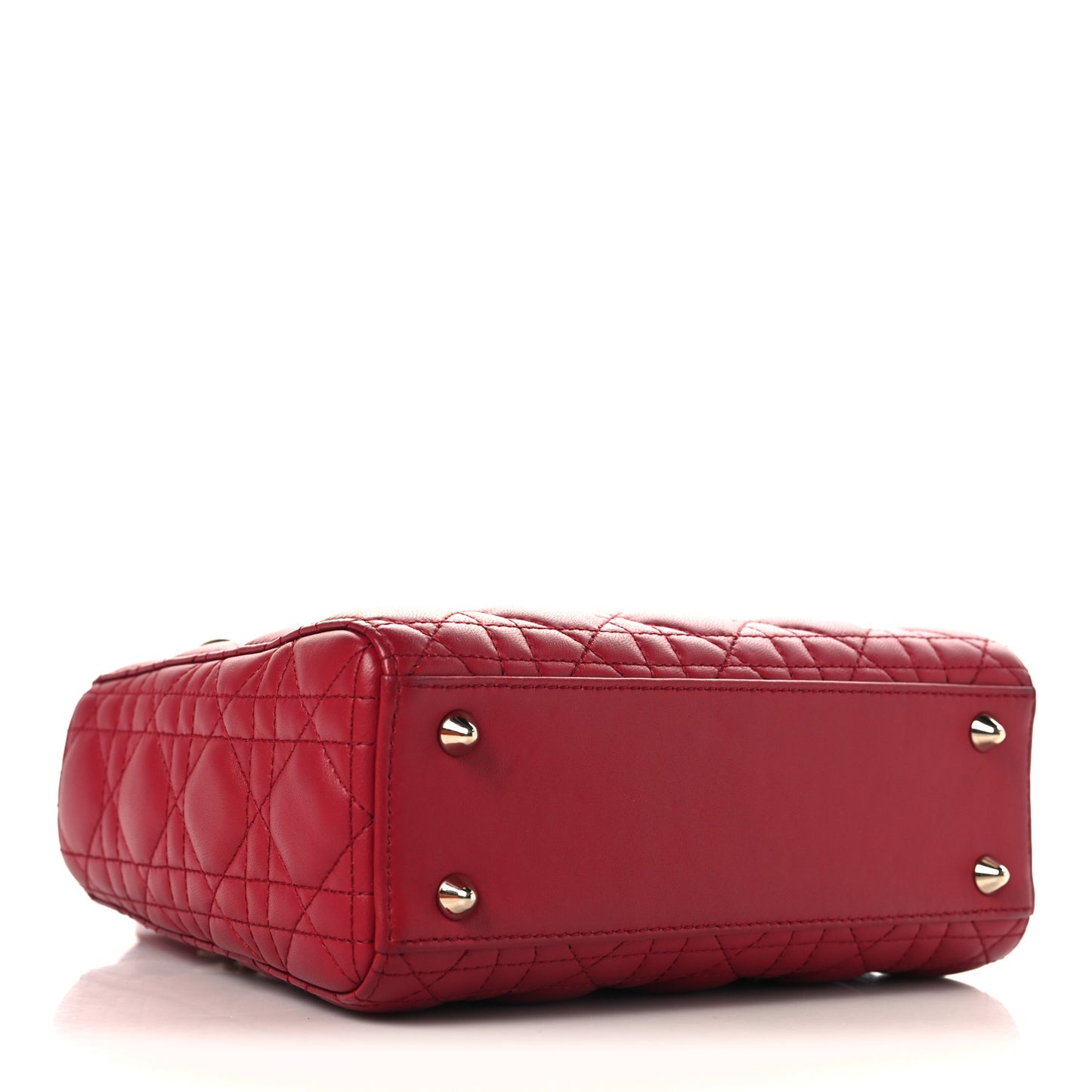 Lambskin Cannage Small My ABCDior Lady Dior Red