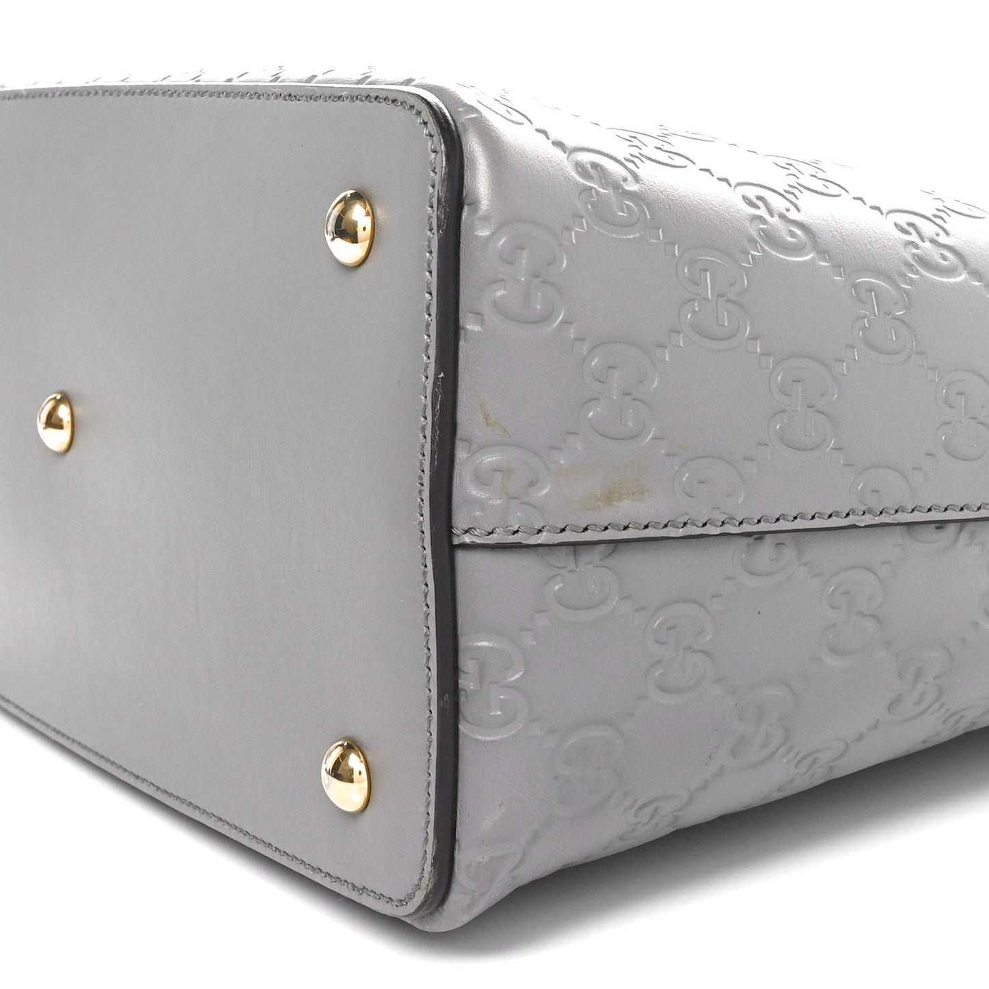 Guccissima Linea A Foldover Tote Storm Grey