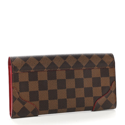 Louis Vuitton Damier Ebene Caissa Wallet Cherry 3 of 6