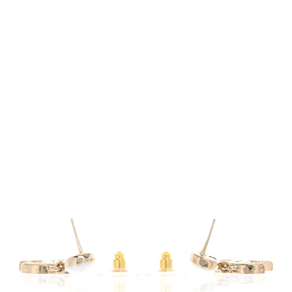Chanel Pearl Enamel CC Drop Earrings Pink 4 of 4