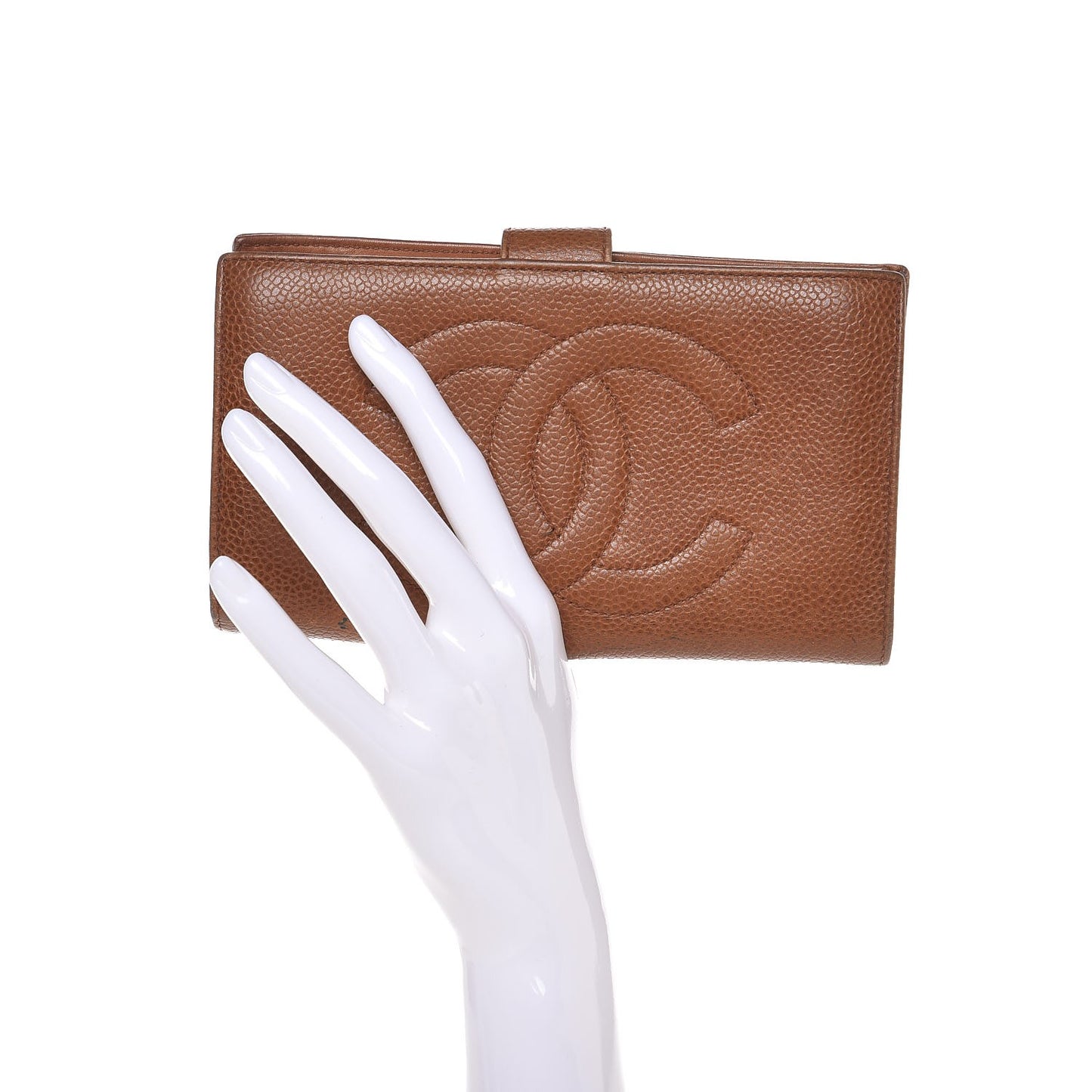 Caviar Timeless CC French Wallet Brown