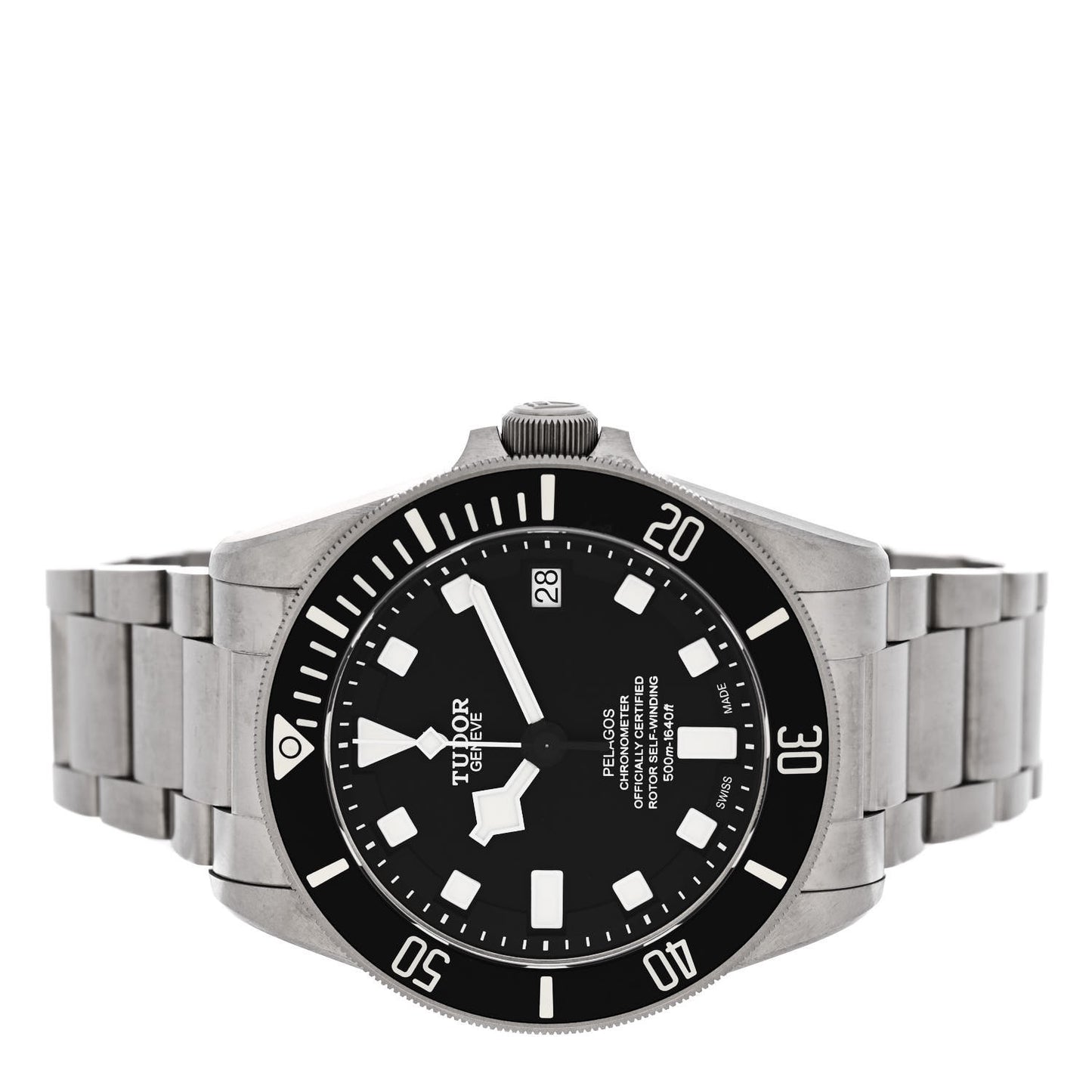 Titanium 42mm Pelagos Automatic Watch Black 25600TN