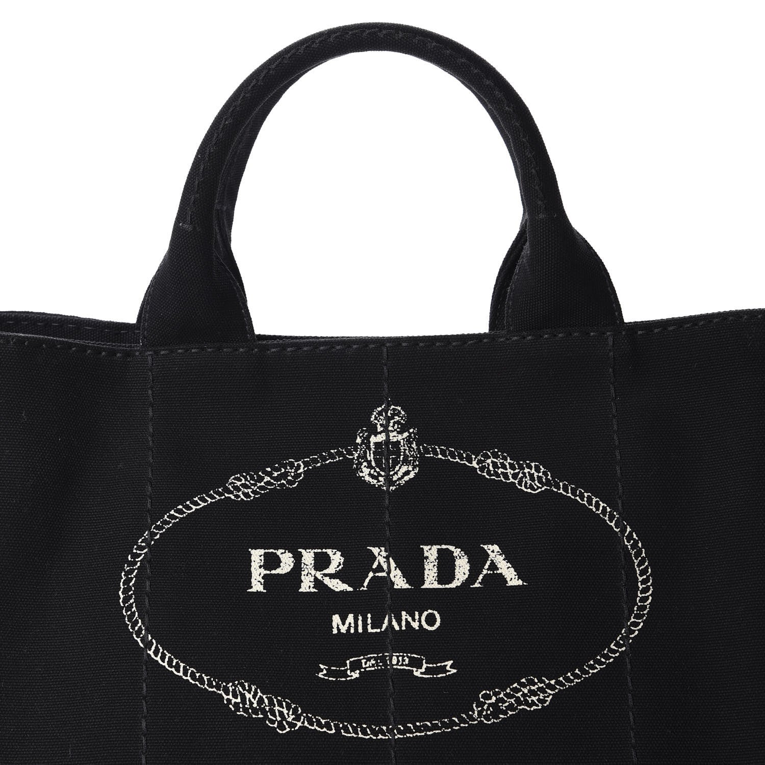Prada Canapa Logo Tote Black 11 of 11