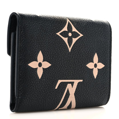 Louis Vuitton Empreinte Monogram Giant Victorine Wallet Black Beige 3 of 6