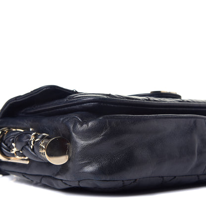 Chanel Distressed Lambskin Small Lady Braid Flap Black 8 of 9