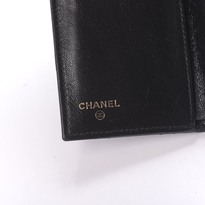 Chanel Shiny Goatskin Quilted Medium Flap Wallet Black 8 of 10