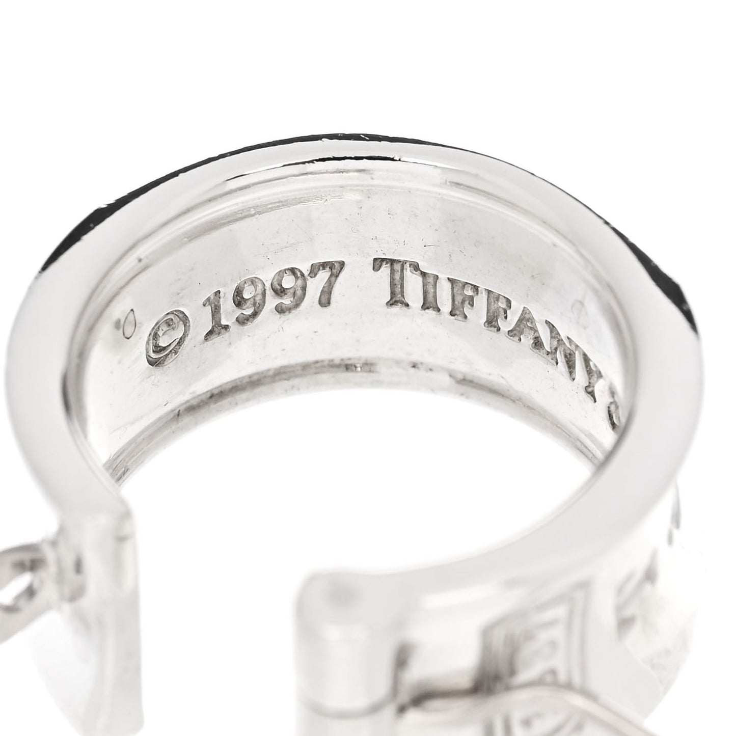 Sterling Silver Wide 1837 Hoop Earrings