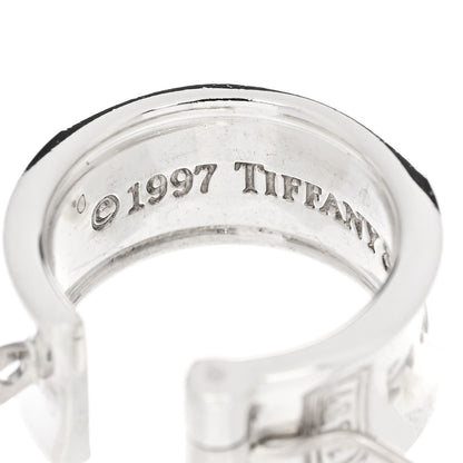 Tiffany Sterling Silver Wide 1837 Hoop Earrings 5 of 5