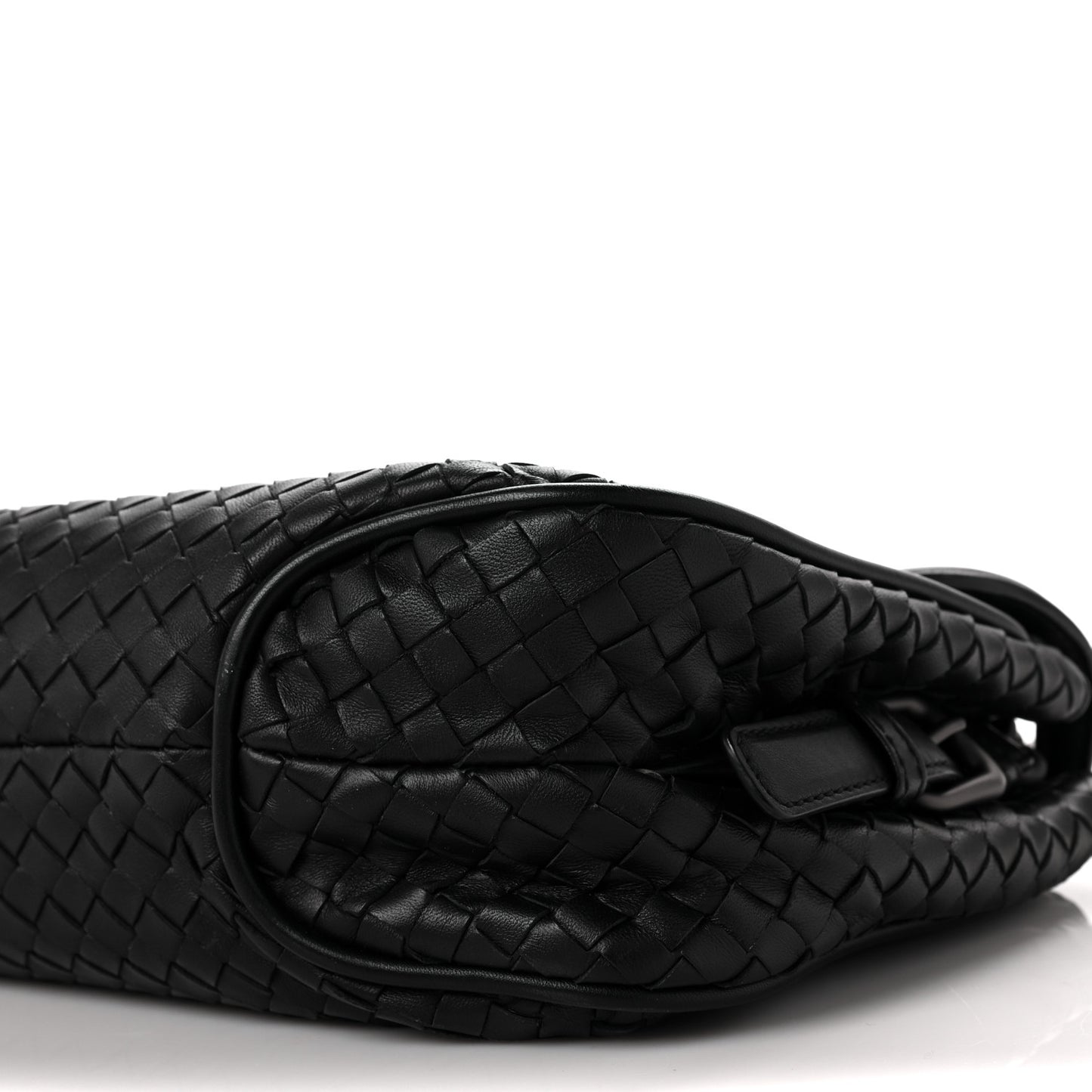 Nappa Intrecciato Rialto Shoulder Bag Black