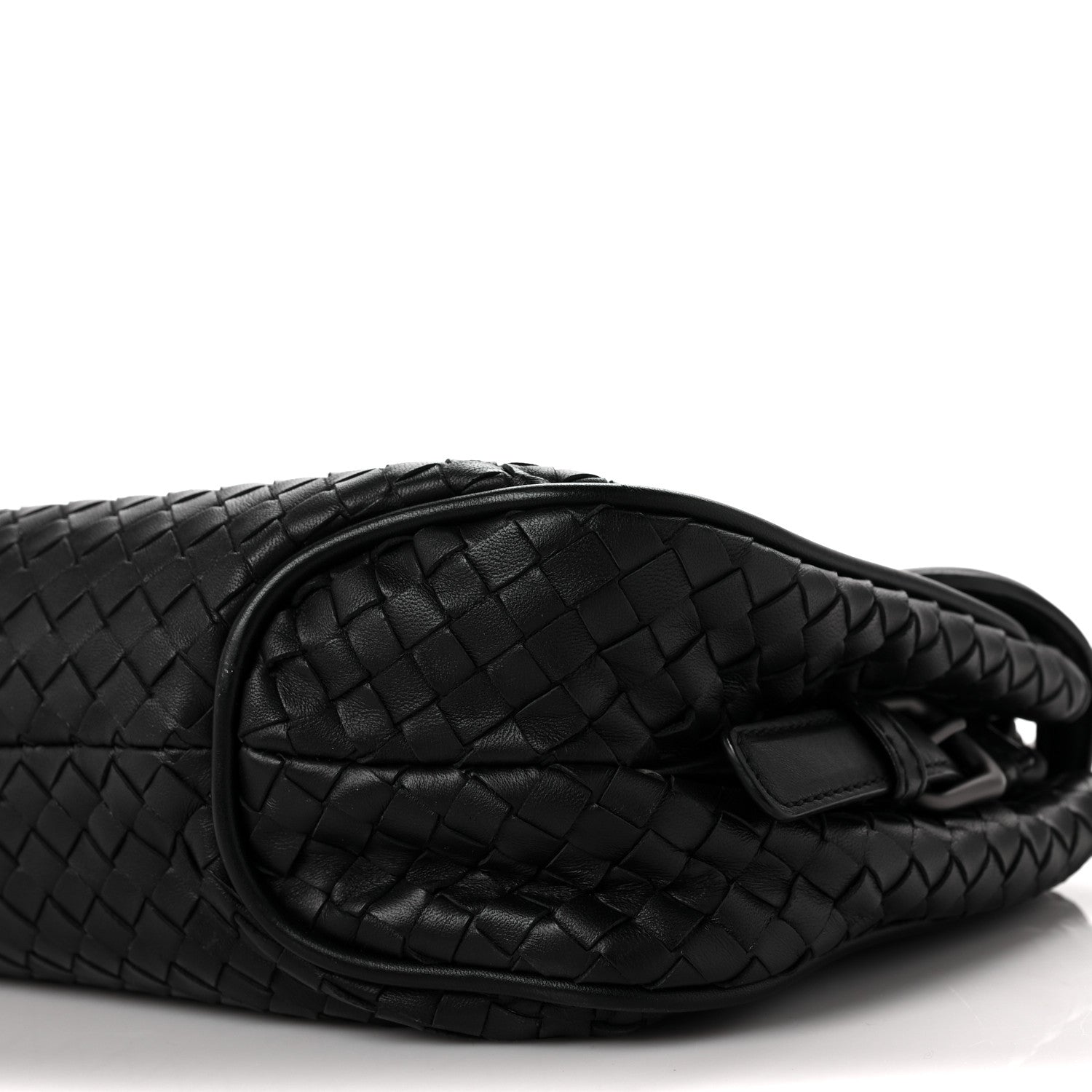 Bottega Veneta Nappa Intrecciato Rialto Shoulder Bag Black 8 of 11