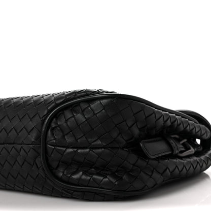 Bottega Veneta Nappa Intrecciato Rialto Shoulder Bag Black 8 of 11