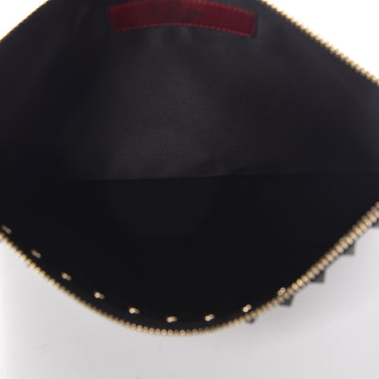 Valentino Garavani Vitello Large Rockstud Zip Pouch Black 5 of 7