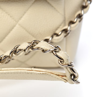 Chanel Caviar Quilted Small Single Flap Light Beige 14 of 21