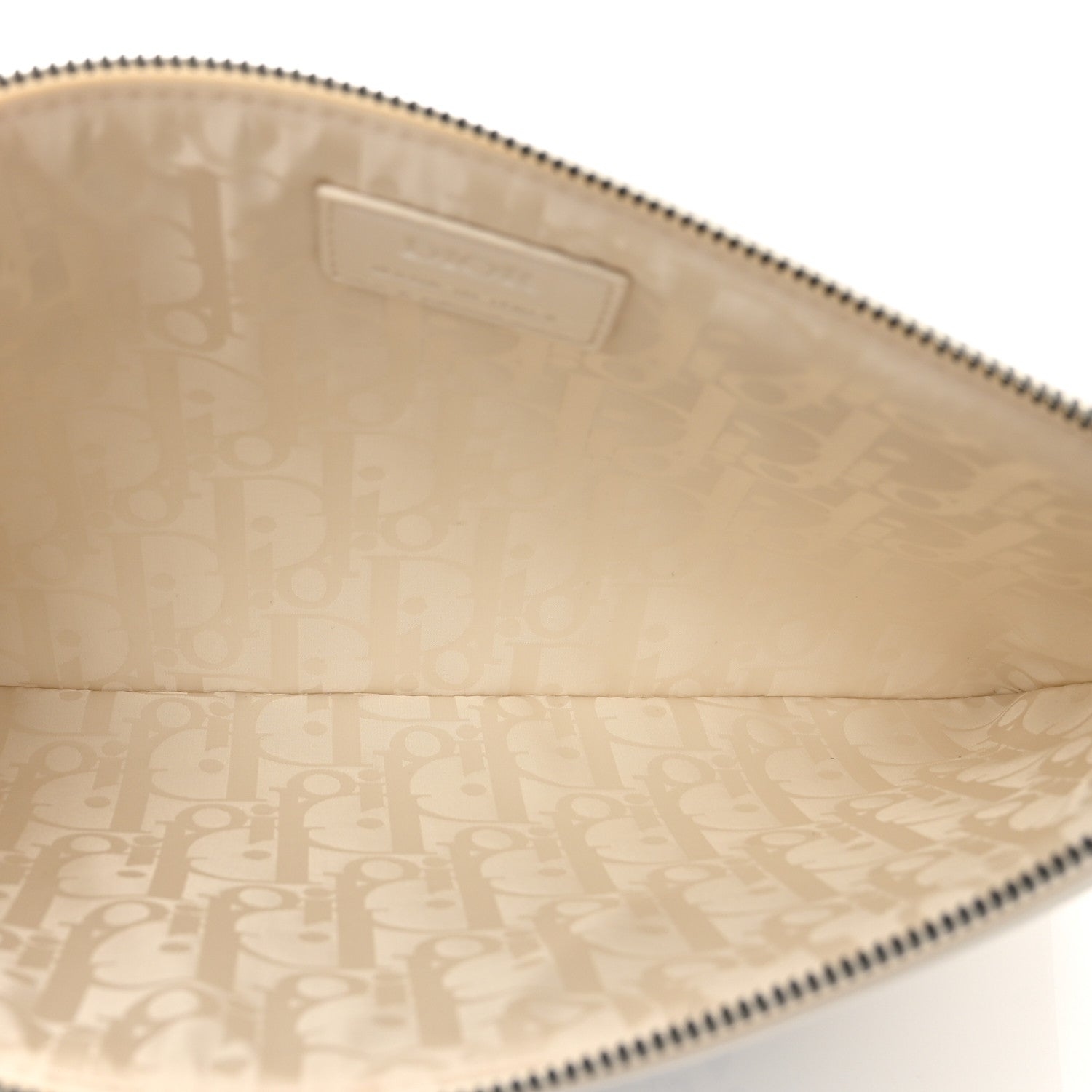 Christian Dior Vinyl Dog Cosmetic Pouch White Blue 5 of 7