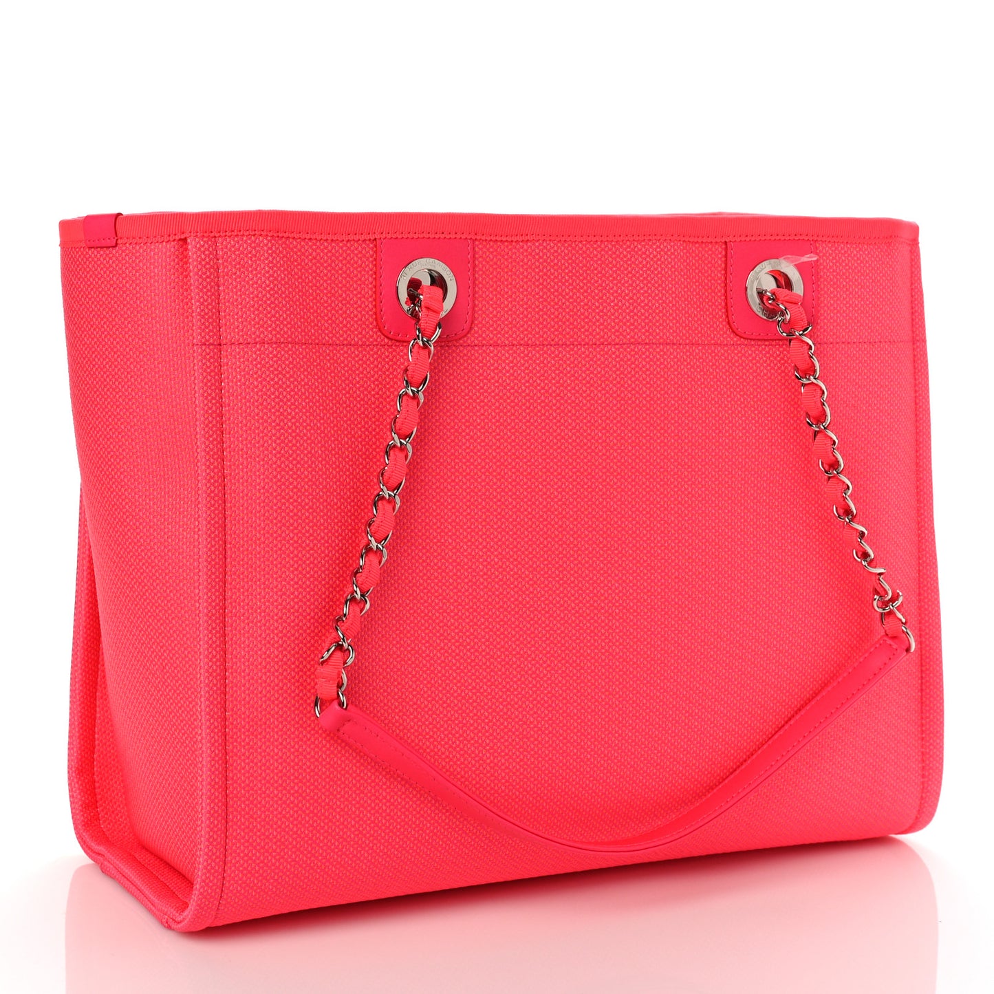 Mixed Fibers Small Deauville Tote Pink Orange