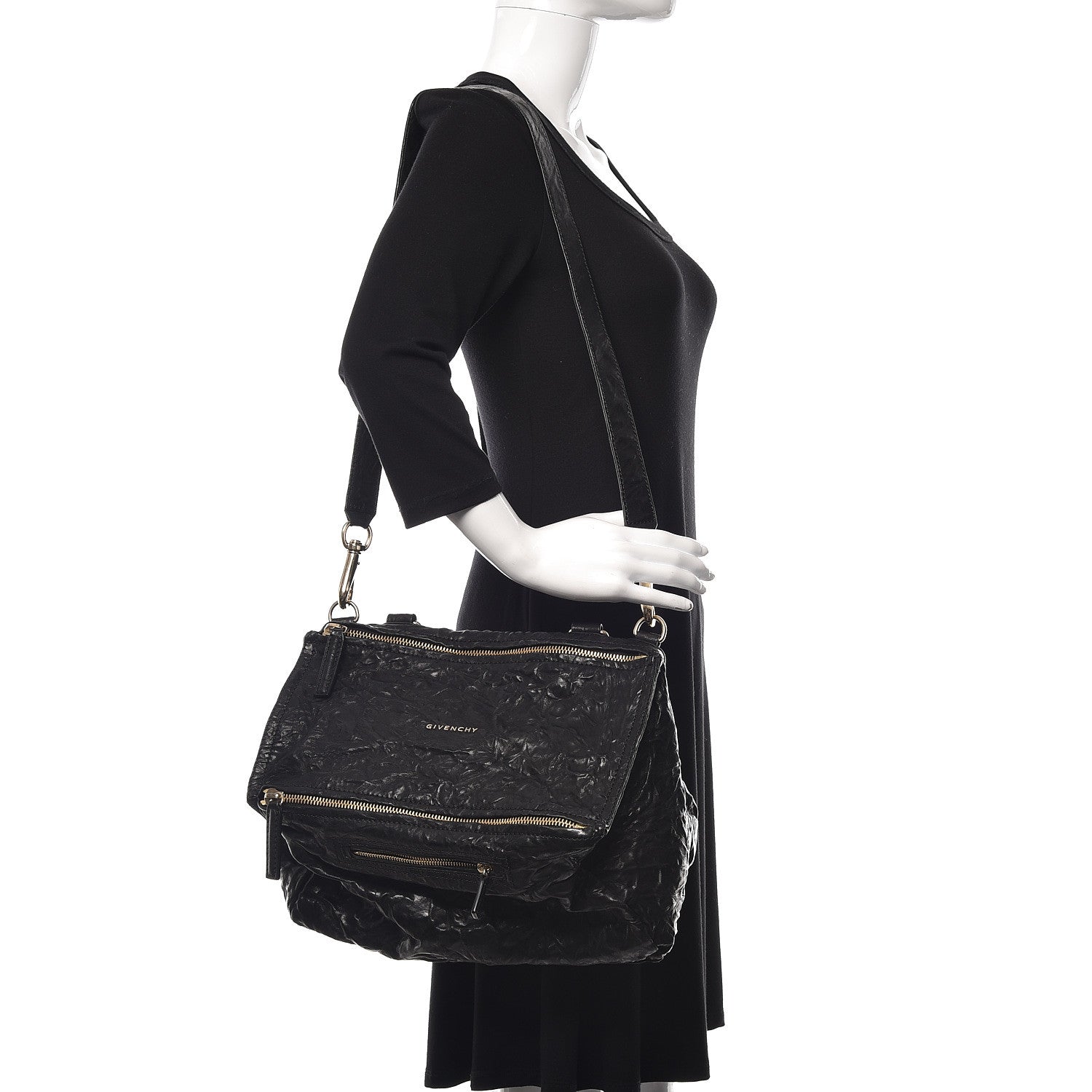 Givenchy Tumbled Sheepskin Medium Pandora Bag Black 3 of 14