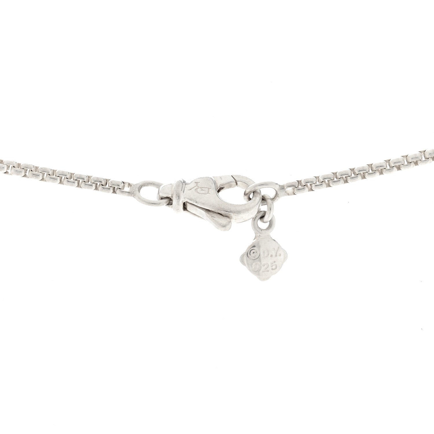 David Yurman Sterling Silver Diamond Black Onyx 7mm Petite Albion Necklace 4 of 4