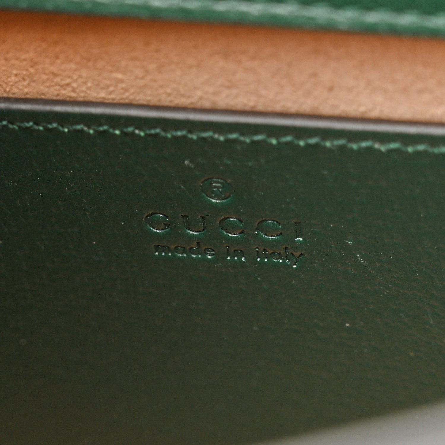 Gucci Textured Dollar Calfskin Mini Diana Tote Bag Vintage Green Pink 6 of 17