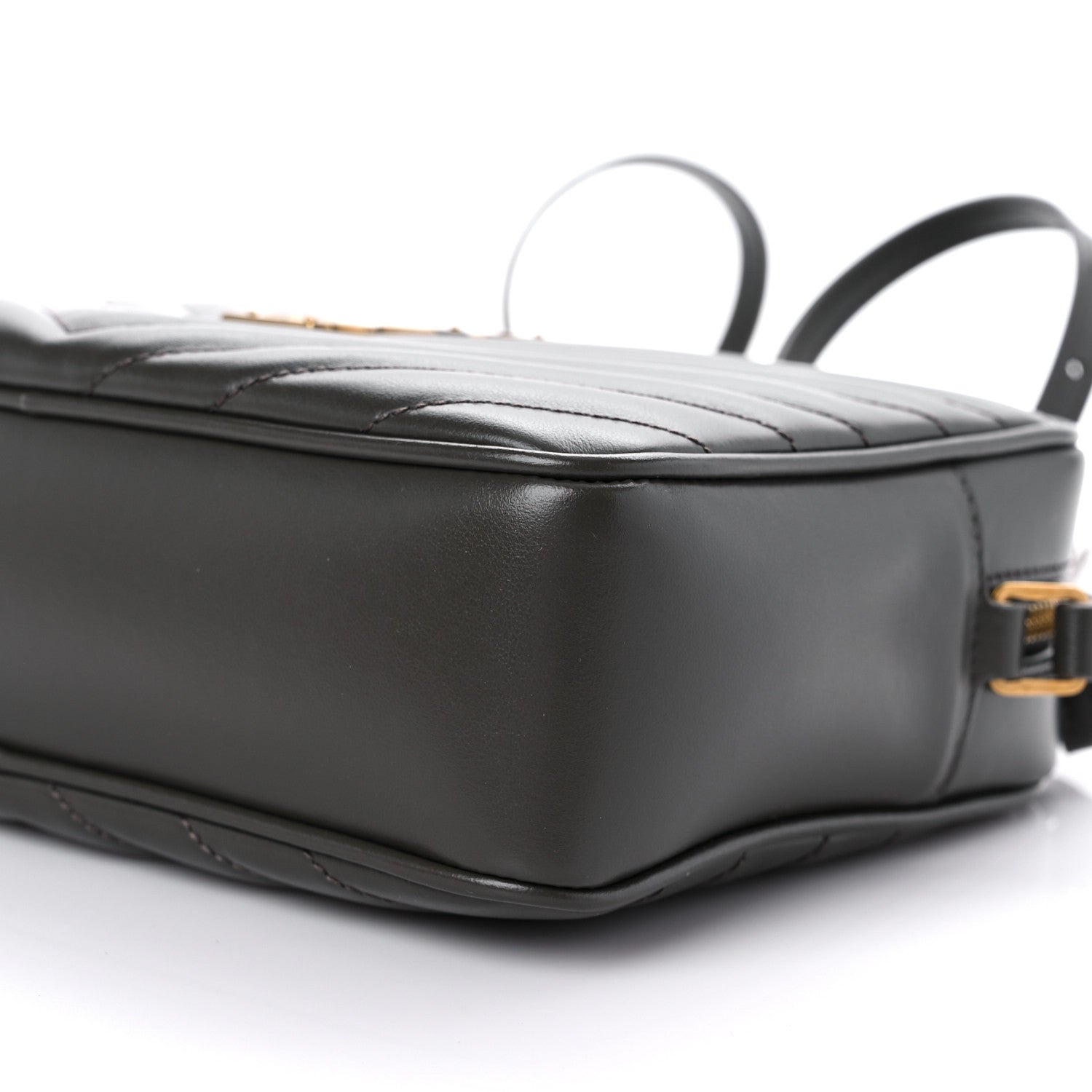 Saint Laurent Calfskin Matelasse Monogram Lou Camera Bag Pebble 9 of 9