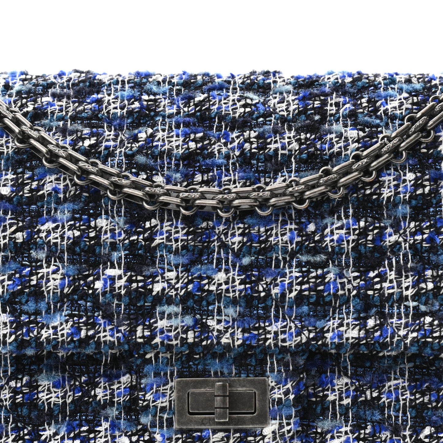 Tweed Quilted 2.55 Reissue 225 Flap Blue