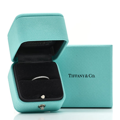 Tiffany Platinum Diamond Metro Full Eternity Band Ring 49 5 5 of 5