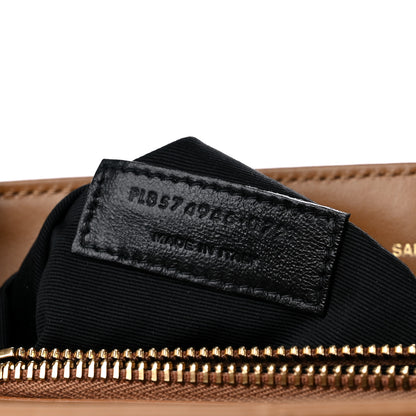 Saint Laurent Calfskin Y Quilted Monogram Medium Loulou Chain Satchel Dark Natural 8 of 10